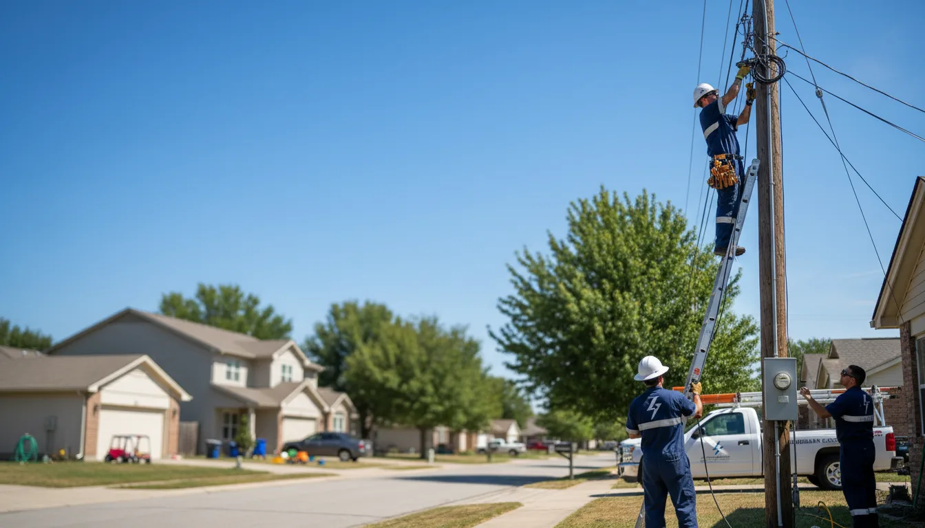 Residential electrician providing installation services in Mulvane, KS